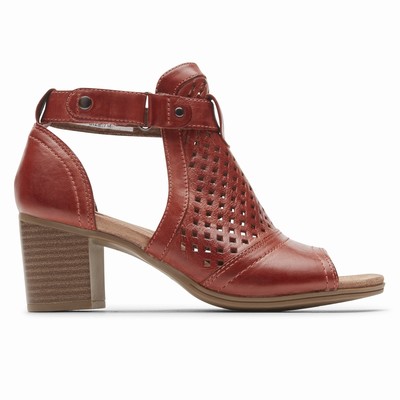 Rockport Cobb Hill Hattie Hi Cuff Heels Damen Rot TYN-938745